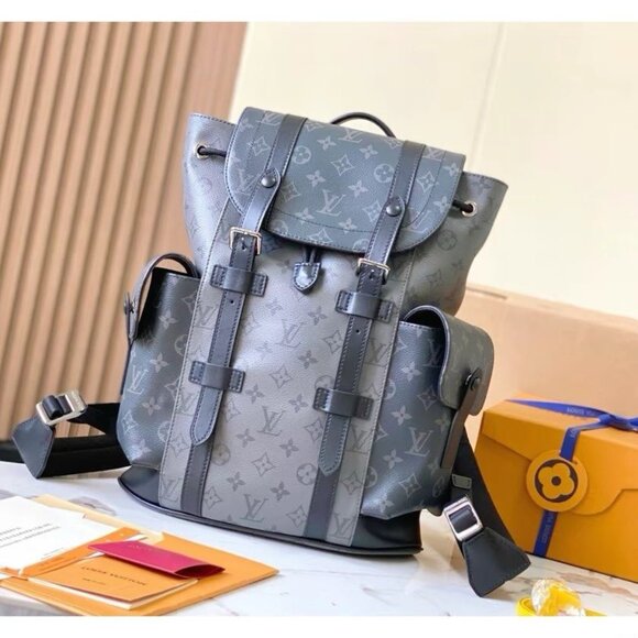 LOUIS VUITTON CHRISTOPHER Backpack Small Black - Picture 1 of 5